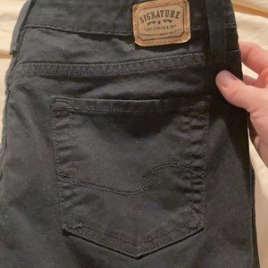 Levi size 12 long black jeans